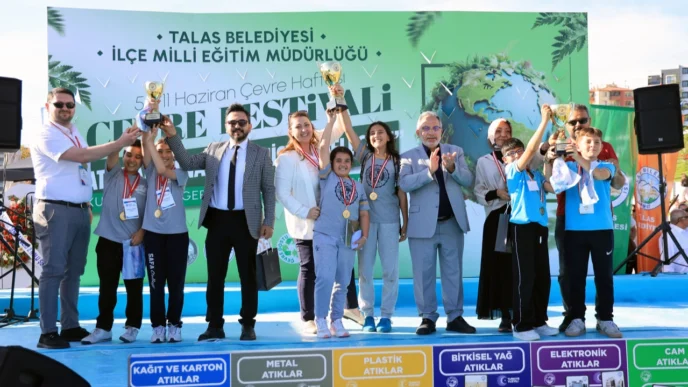 Kayseri Talas'ta çevre bilinci sanatla buluştu