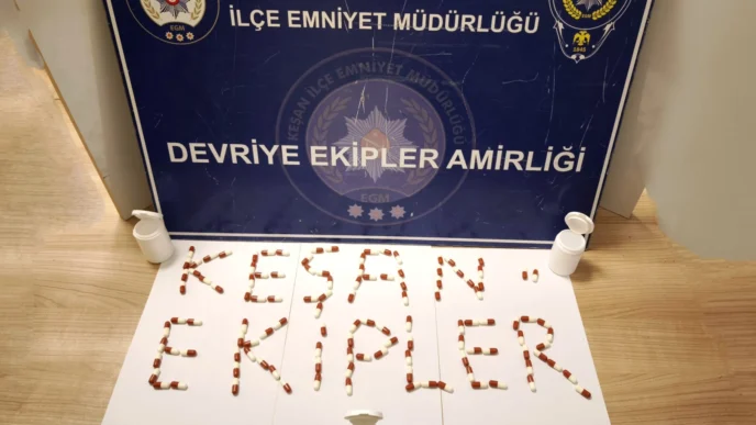 Keşan’da gece yarısı narkotik operasyonu