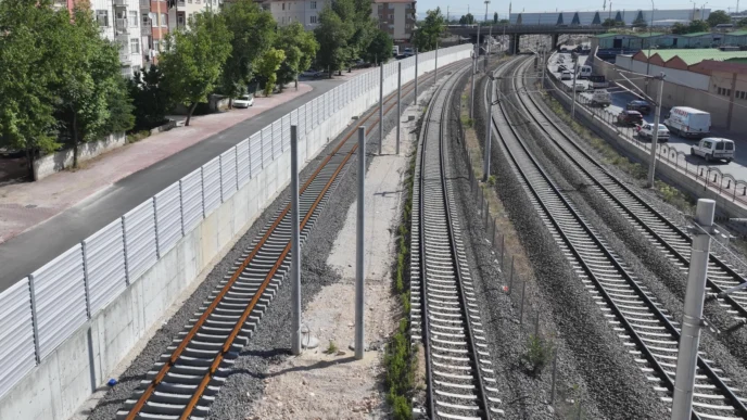 Konya'da gürültüye karşı ses bariyeri yapıldı