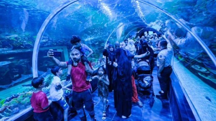 Körfez Aqua Kıtalar Akvaryumu'na yoğun ilgi