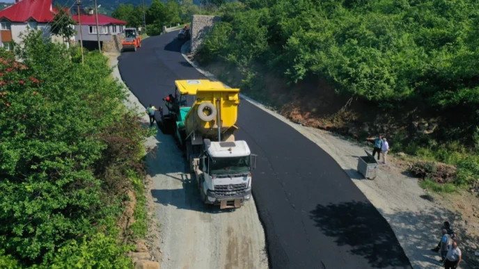 Ordu’da kırsal ulaşım yatırımları devam ediyor