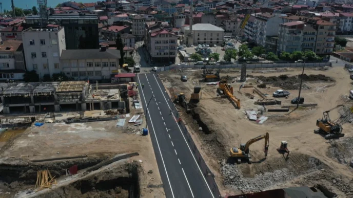 Ordu'da Millet Düzü’nde ilk asfalt serildi