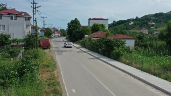 Ordu Kayabaşına modern kaldırım