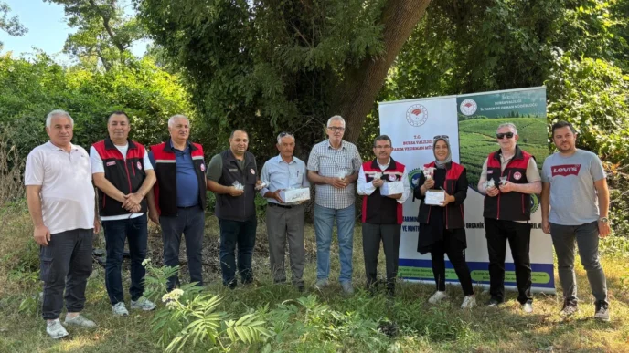 Bursa'da 5 bin Samuray Arısı doğaya salındı