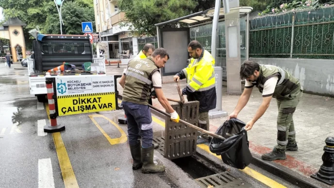 Kocaeli Büyükşehir kuvvetli sağanak sınavını başarıyla geçti