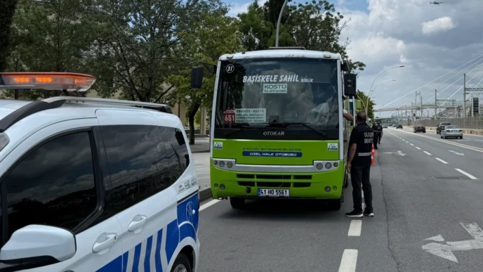 Kocaeli’de halk otobüslerinde klima denetimi
