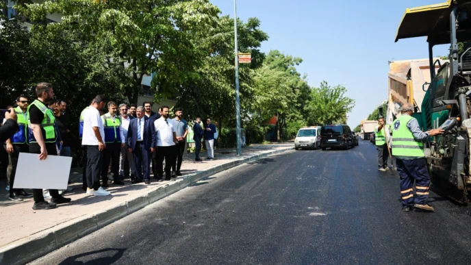 Bursa Panayır'ın altyapı ve yollarına Büyükşehir eli