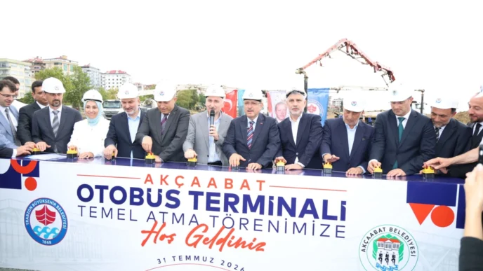 Akçaabat Otogarı'nın temeli atıldı