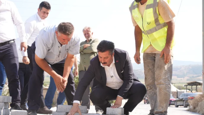 Bursa Yenişehir'de son 2 yılda 100 bin metrekare parke taşı döşendi