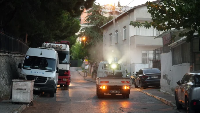 İstanbul Maltepe’de ilaçlama çalışmaları sürüyor