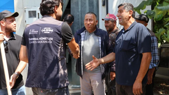 İzmir Büyükşehir tarım üreticisinin imdadına yetişti