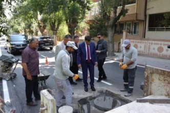 Kütahya'da Başkan Kahveci'den çalışmalara yakın mercek