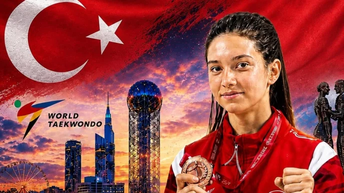 Milli sporcudan Gürcistan'da bronz madalya!